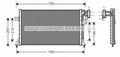 AVA QUALITY COOLING cr5018 -  Конденсатор, кондиционер